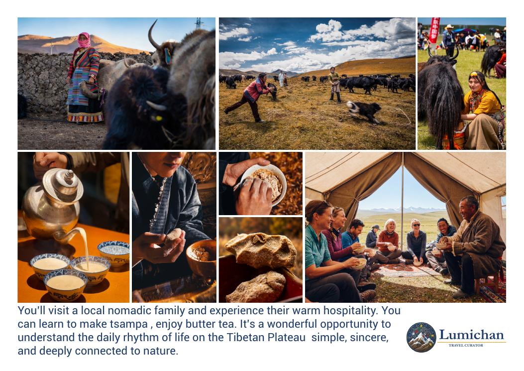 Hospitality, tea and food shared with a local family